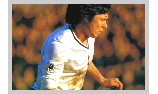 in action against Manchester United